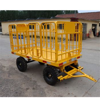 行李拖車、機(jī)場車站中專平板拖車