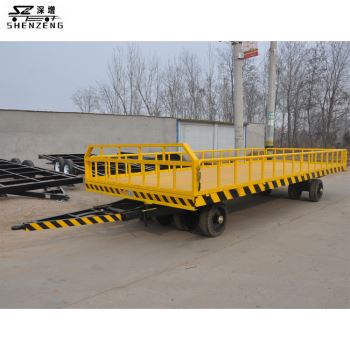 10噸護(hù)欄式平板拖車